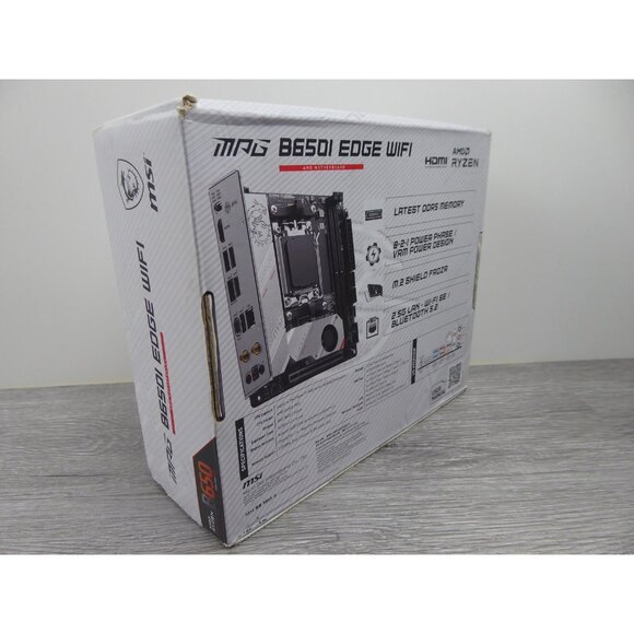 MSI MPG B650I EDGE WIFI Motherboard AM5 Mini-ITX DDR5 WiFi 6E 2.5G LAN B650 - Picture 2 of 5
